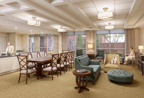 The Gardens - Memory Care at Branchlands Assisted Living common space
