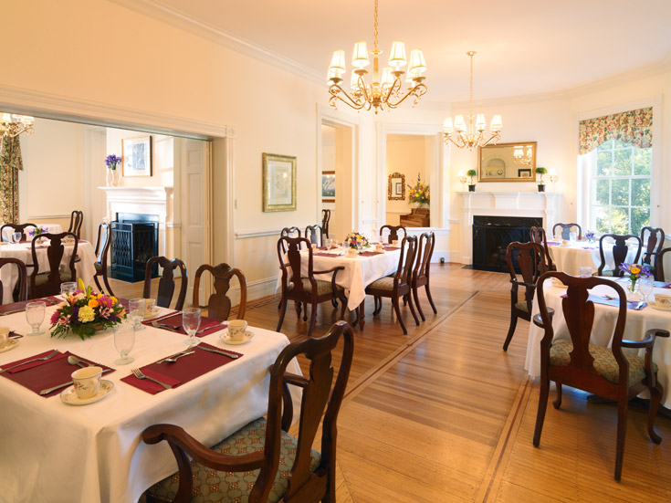 A well-appointed dining room