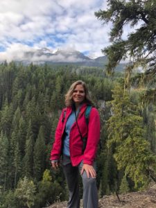 Linden House Director Kristin Lovett in the Canadian Rockies