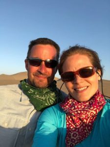 Linden House Director Kristin Lovett and her husband in Peru