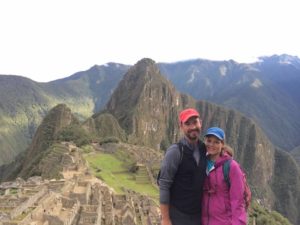 Linden House Director Kristin Lovett and her husband at Machu Pichu