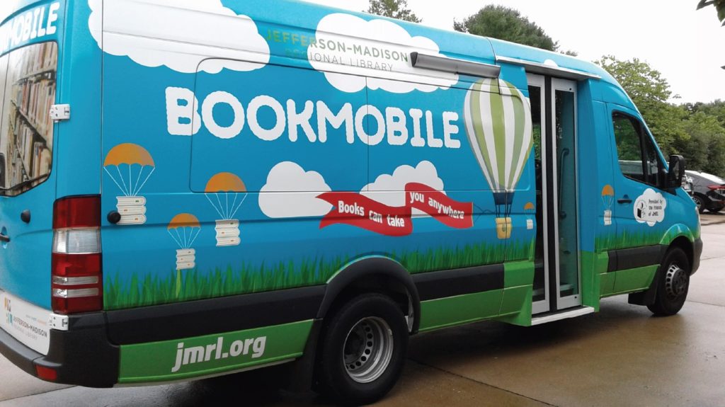 The Jefferson Madison Regional Library bookmobile is a great senior resource