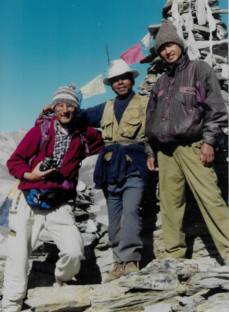 Denise with two sherpas