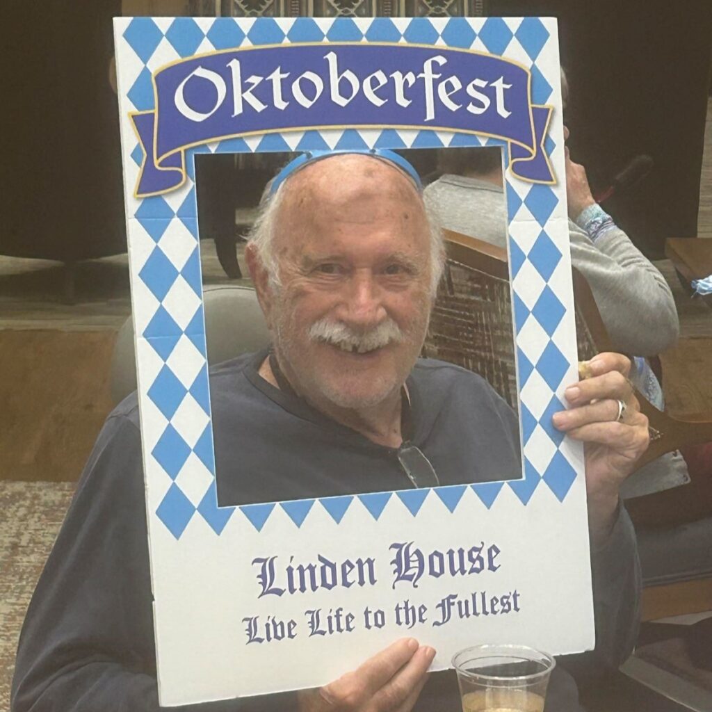 Linden House residents celebrate Oktoberfest.