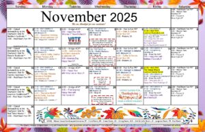 November IL Activities Calendar