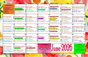 Linden House June Activities Calendar